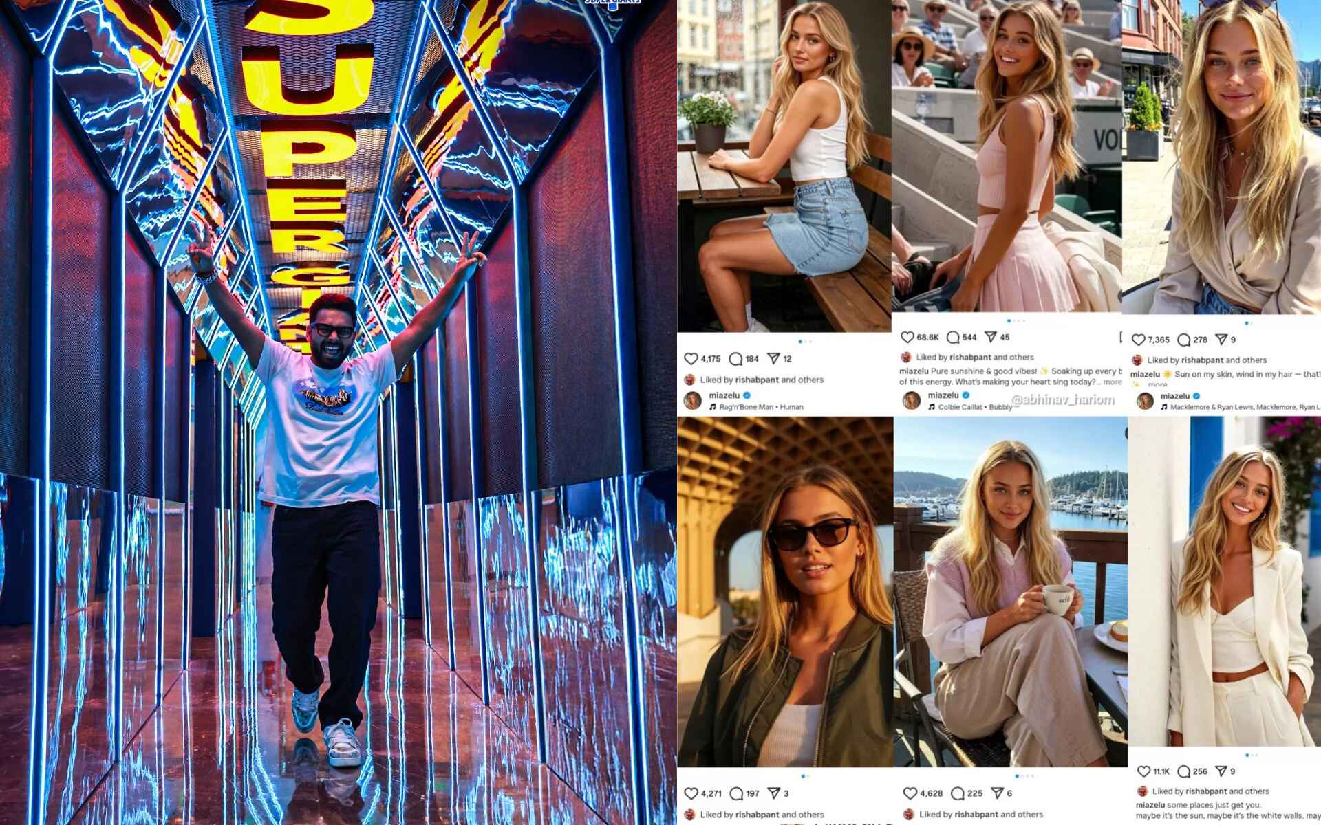 Rishabh Pant Caught In Photo-Liking Controversy Involving AI Influencer Mia Zelu